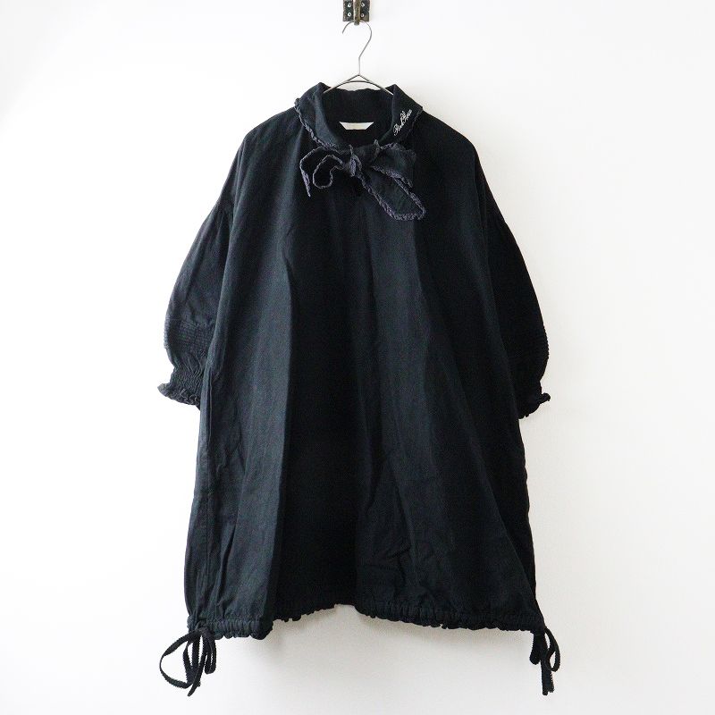 ピンクハウス PINK HOUSE 裾リボンレースフリルワンピース＼ブラック