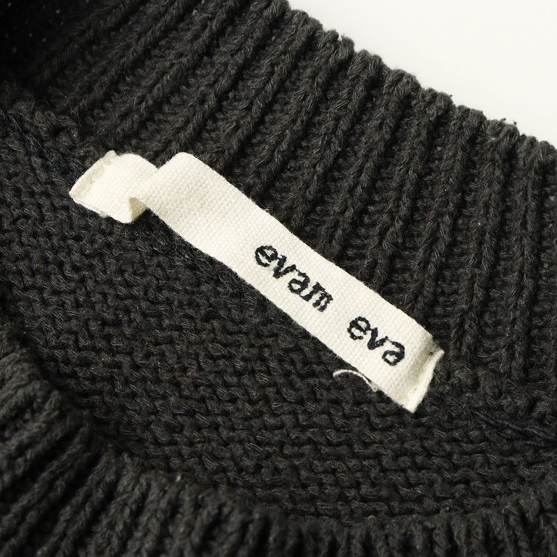  2021 SS エヴァムエヴァ evam eva silk lily vest シルク リリー ベスト チャコールグレー ニット モック 登山用品 アウトドア