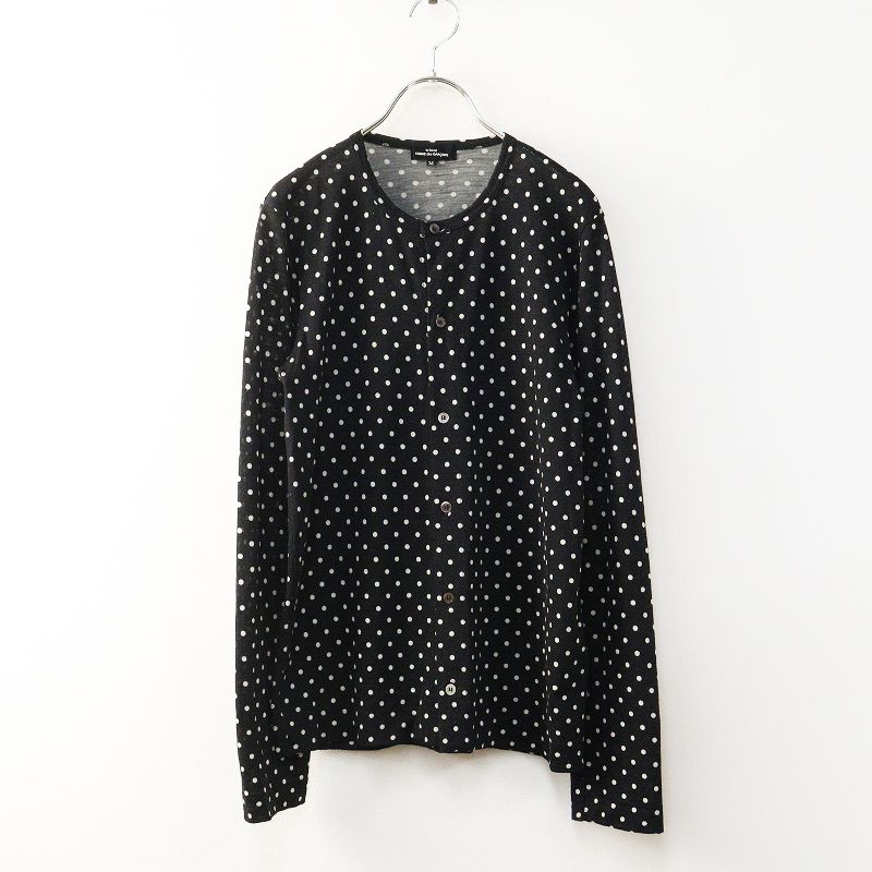トリココムデギャルソン tricot COMME des GARCONS ドット ノーカラー