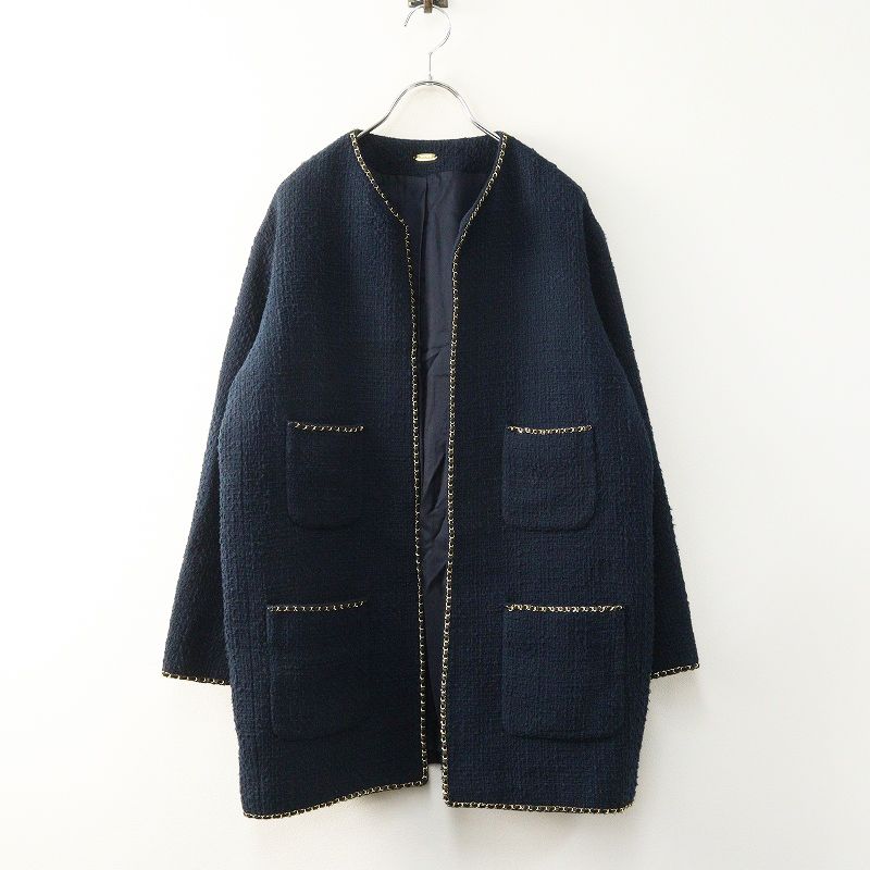 2022SS ドゥーズィエムクラス Deuxieme Classe chain ツイード