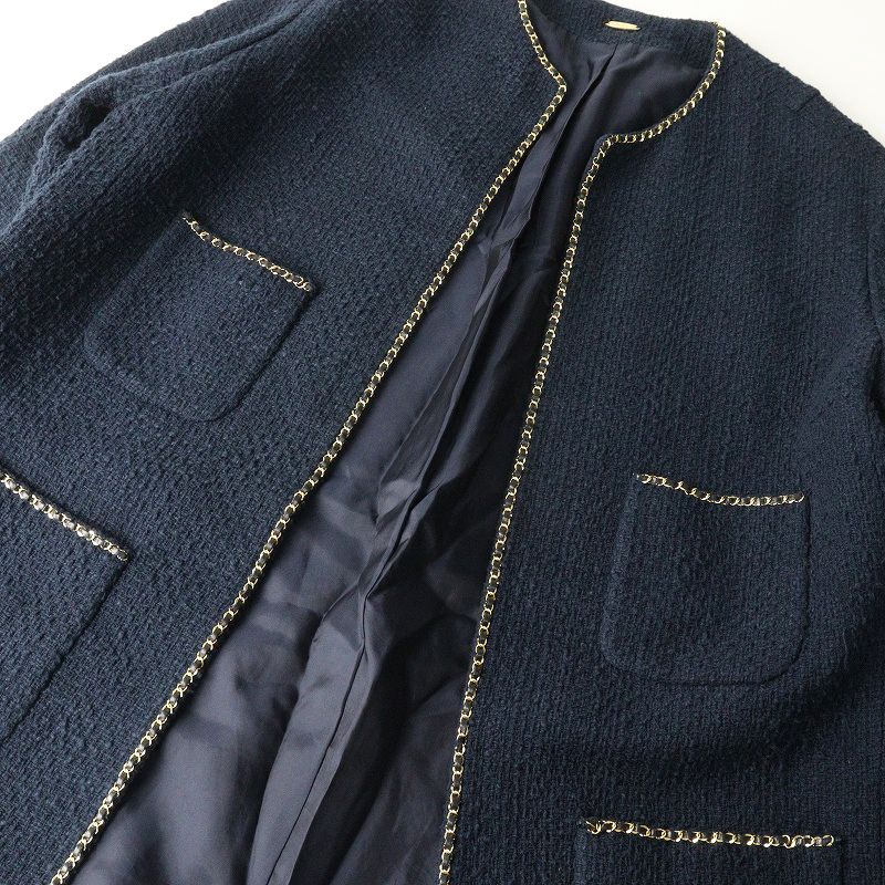 2022SS ドゥーズィエムクラス Deuxieme Classe chain ツイード