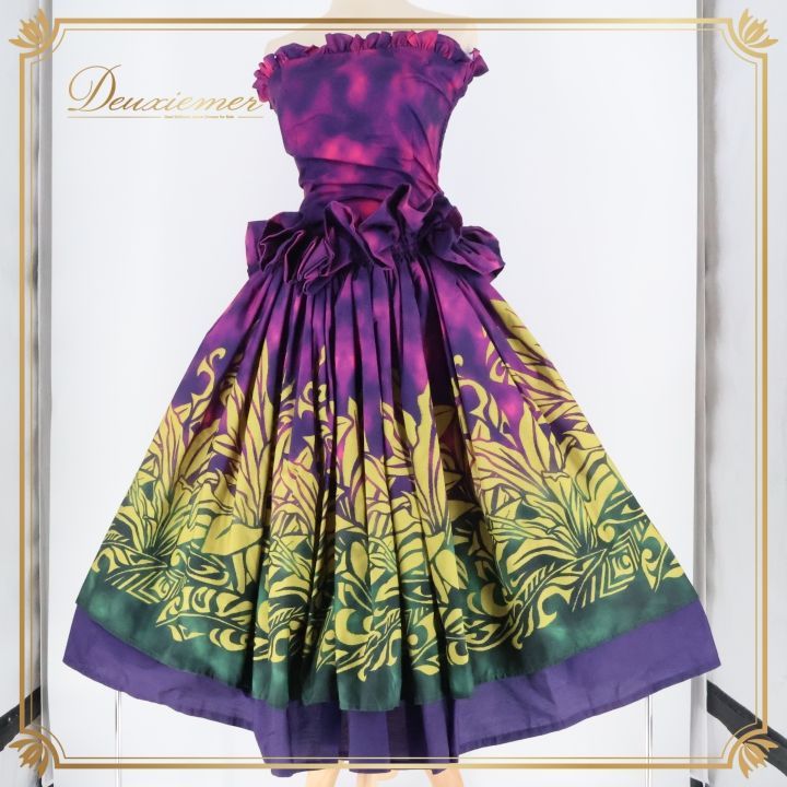 フラダンス 衣装 ツーピース セットアップ 上下セット アロハ