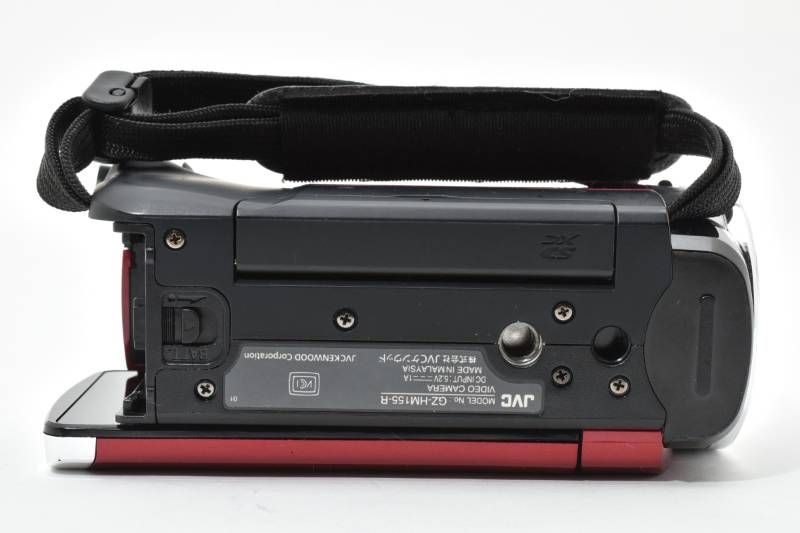実用光学美品 箱あり】JVC Everio GZ-HM155 赤 レッド ビデオカメラ