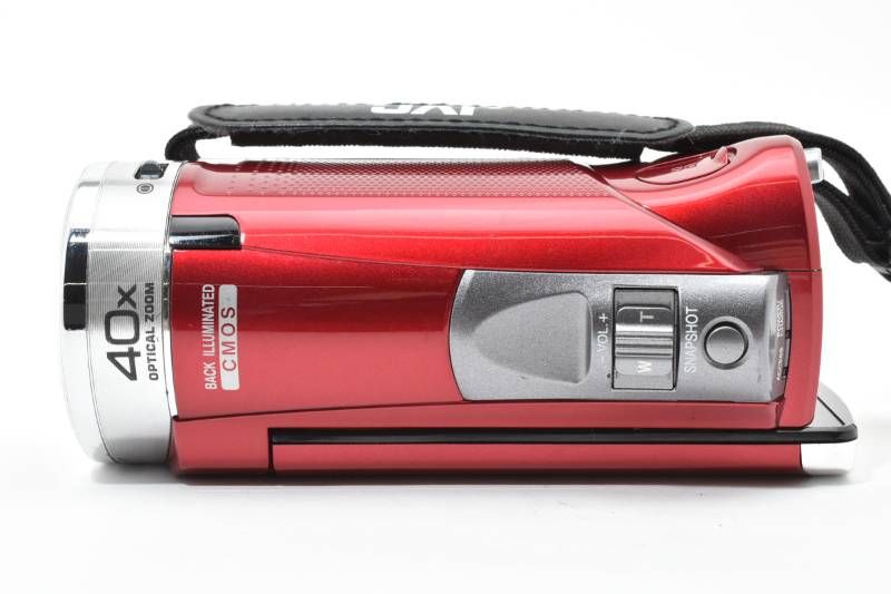 実用光学美品】JVC Everio GZ-HM33 赤 レッド SDカード16GB付き ビデオ
