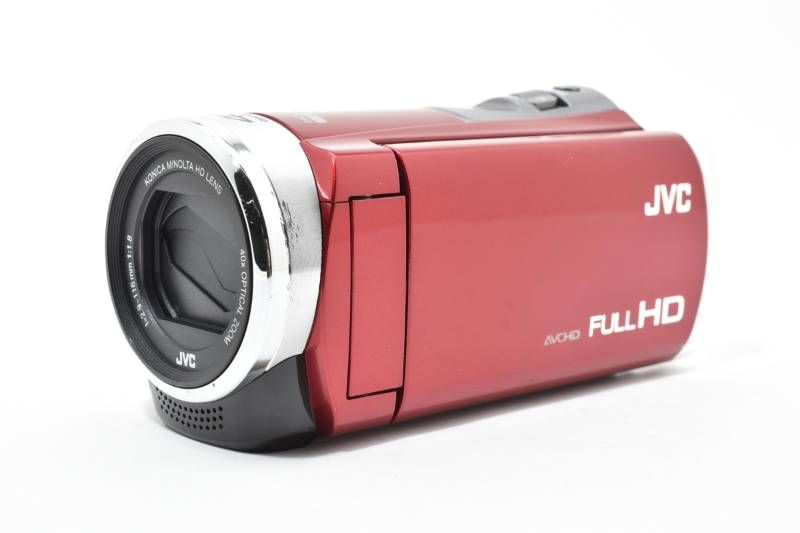 実用光学美品】JVC Everio GZ-HM33 赤 レッド SDカード16GB付き ビデオ