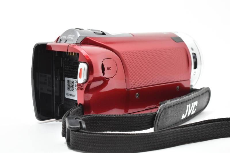 実用光学美品】JVC Everio GZ-HM33 赤 レッド SDカード16GB付き ビデオ
