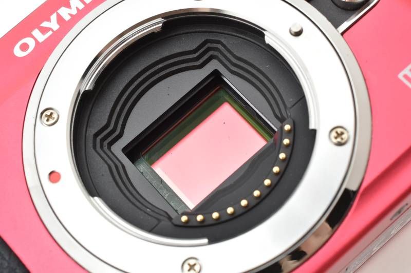 実用光学美品】Olympus オリンパス PEN E-PL2 ボディ 赤 レッド ミラー