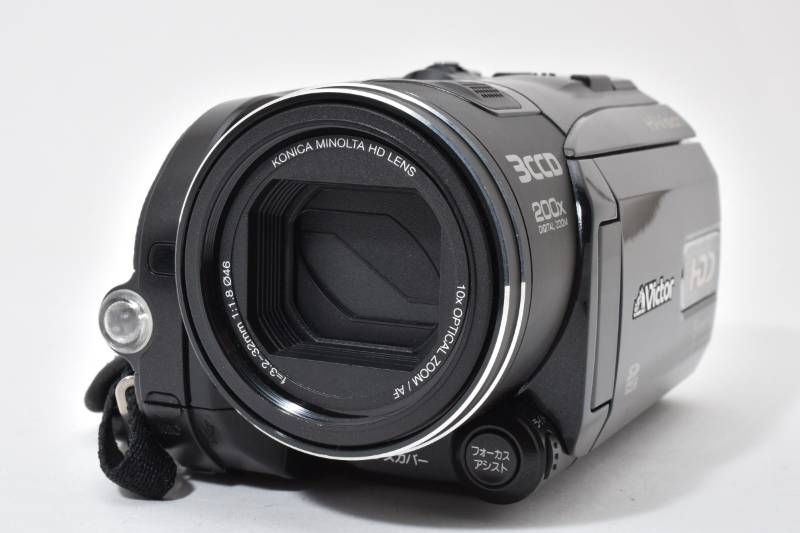 実用品】Victor ビクター Everio GZ-HD3 黒 ブラック ビデオカメラ