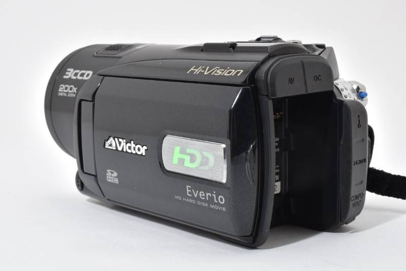 実用品】Victor ビクター Everio GZ-HD3 黒 ブラック ビデオカメラ
