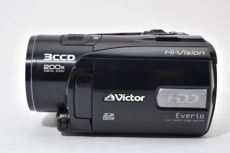 実用品】Victor ビクター Everio GZ-HD3 黒 ブラック ビデオカメラ
