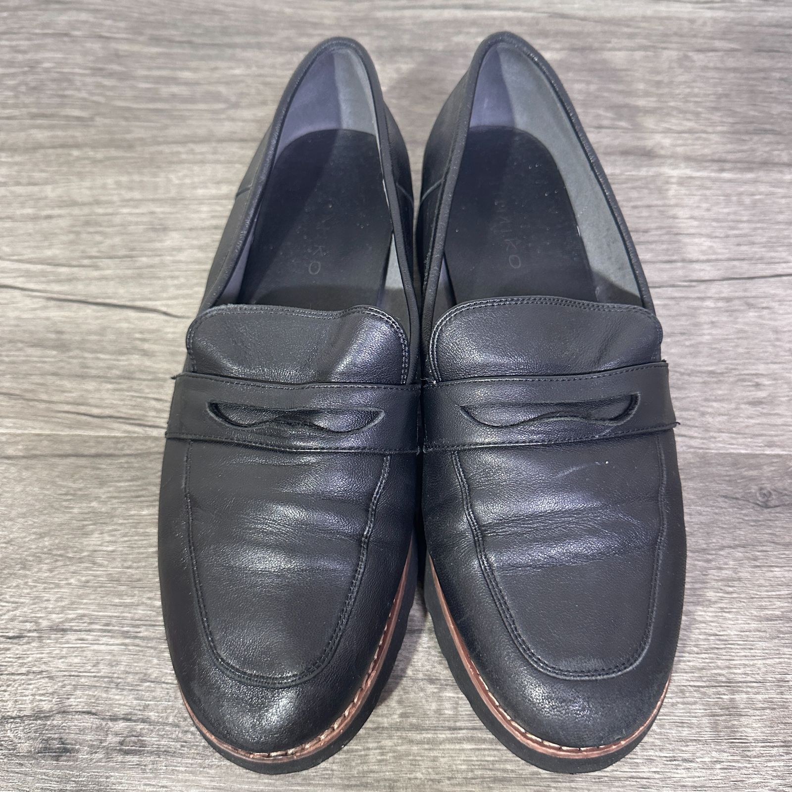 HIMIKO 卑弥呼 トラックソールローファー 本革 軽量 コインローファー