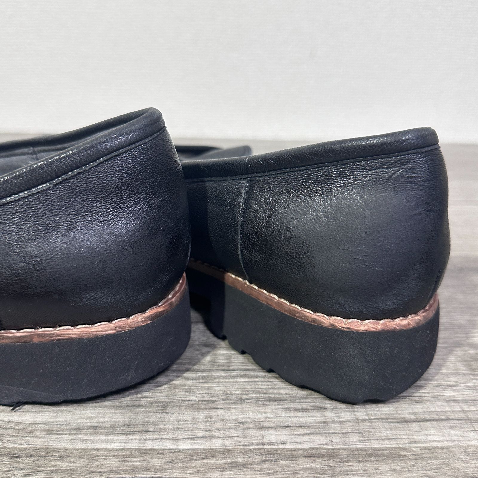 HIMIKO 卑弥呼 トラックソールローファー 本革 軽量 コインローファー