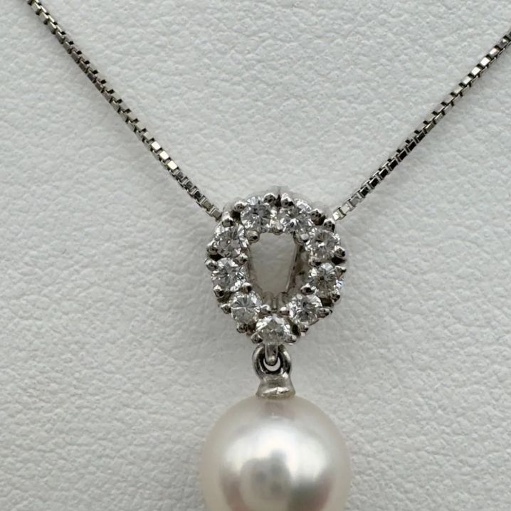 pt900\pt850田崎真珠あこや真珠ネックレス - メルカリ