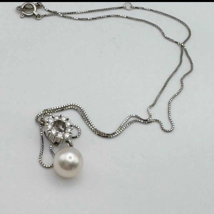 pt900\pt850田崎真珠あこや真珠ネックレス - メルカリ