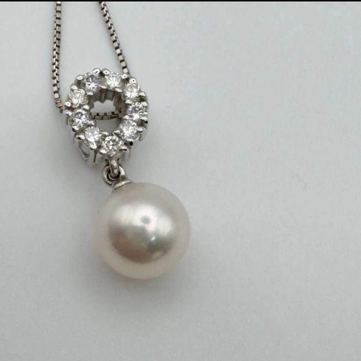 pt900\pt850田崎真珠あこや真珠ネックレス - メルカリ