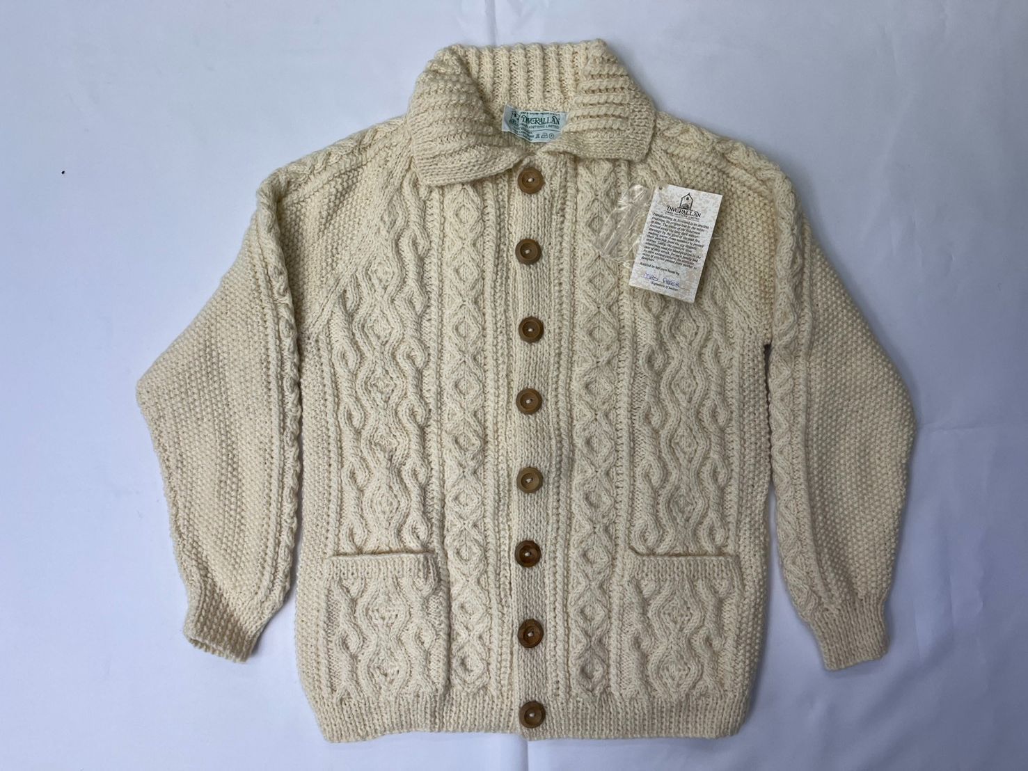 INVERALLAN 3A Lumber cardigan インバーアラン 3Aニットカーディガン 
