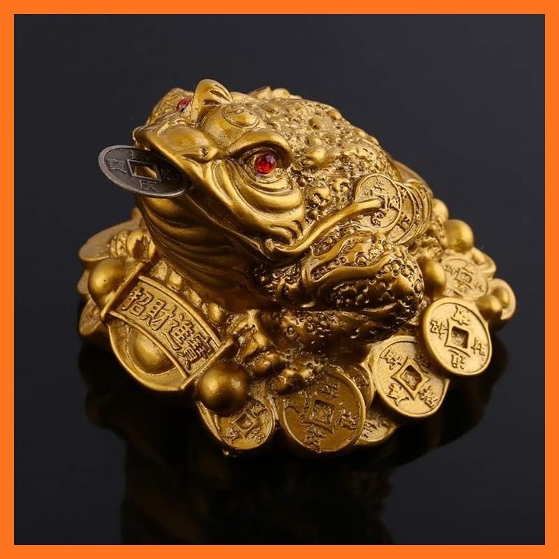 新品】 Atyhao 三本脚の蛙 銭蛙 風水グッズ 三脚蟾蜍 カエル 幸運が