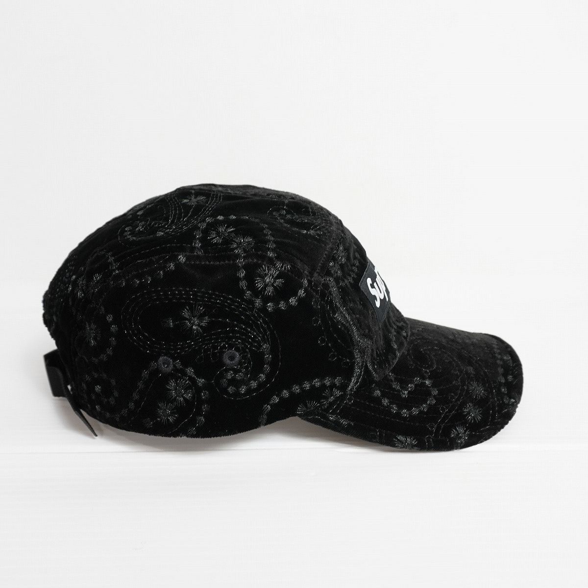 新品23AW Supreme シュプリーム Velvet Paisley Camp Cap ベルベット