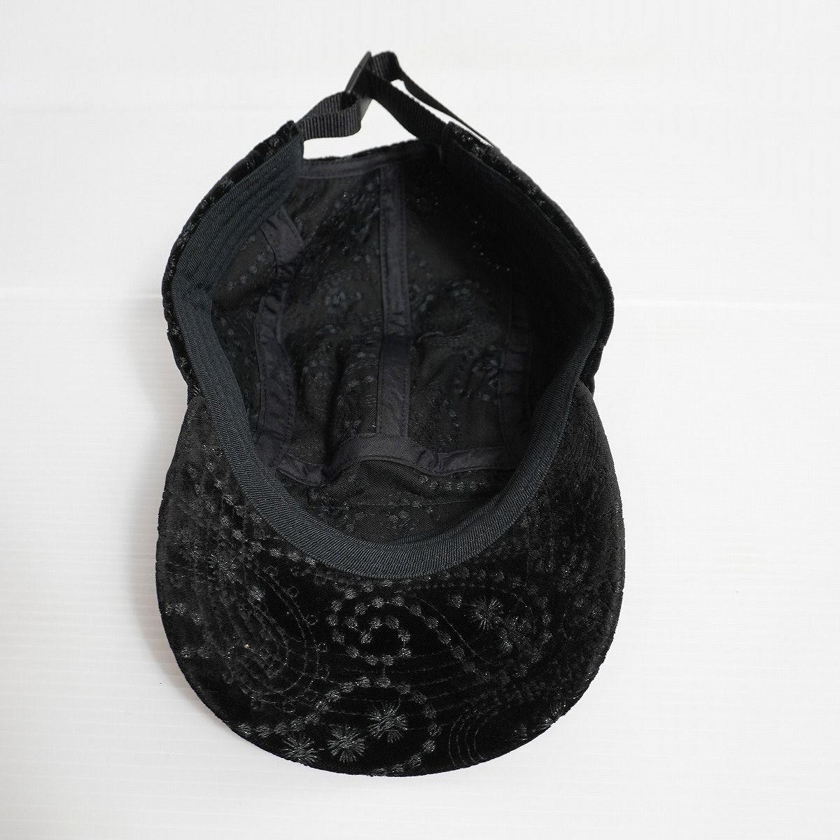 新品23AW Supreme シュプリーム Velvet Paisley Camp Cap ベルベット