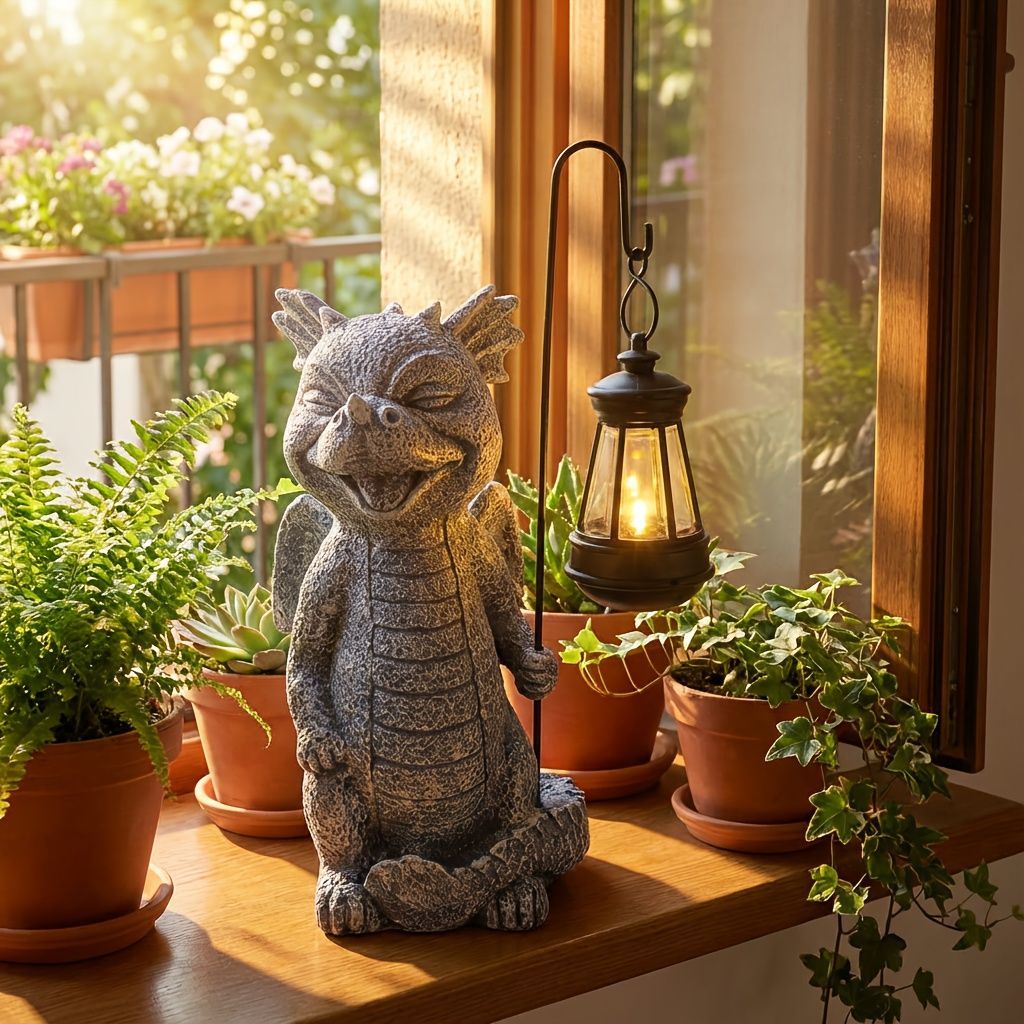 ソーラーライト ガーデンライト ガーデンオーナメント ランタンを持っ