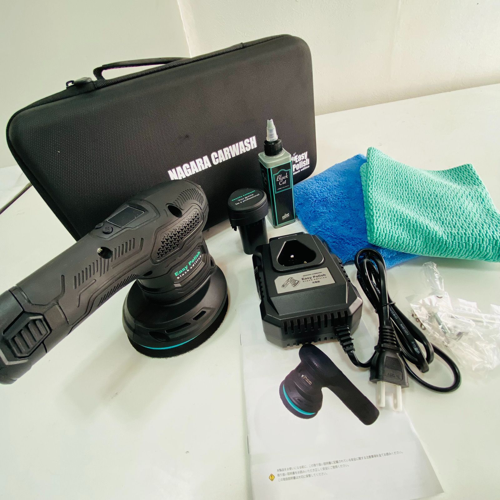 NAGARA CARWASH ながら洗車 コードレスポリッシャー EasyPolishBlack