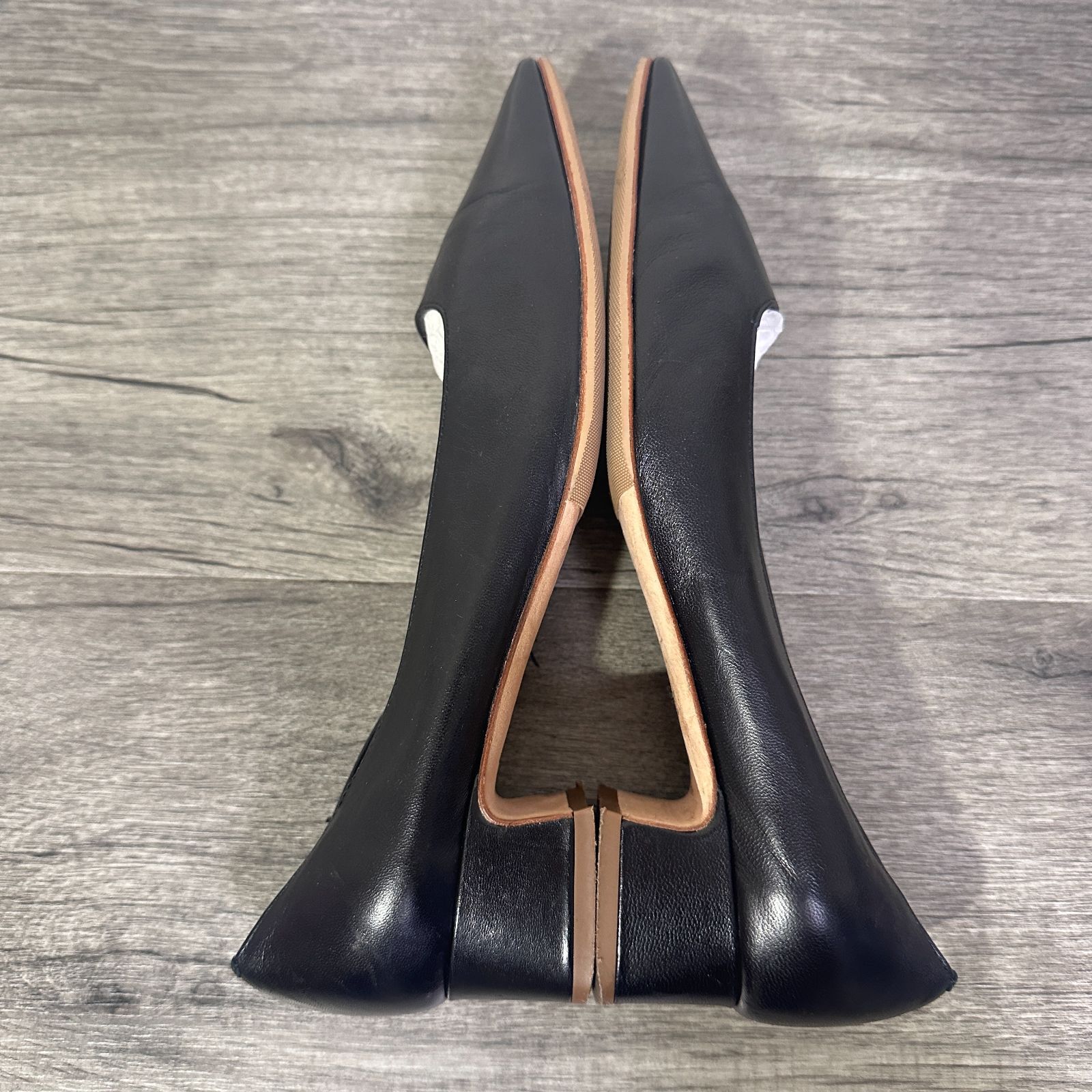 裏張済 ファビオルスコーニ イタリア製 オールレザー スクエアトゥ