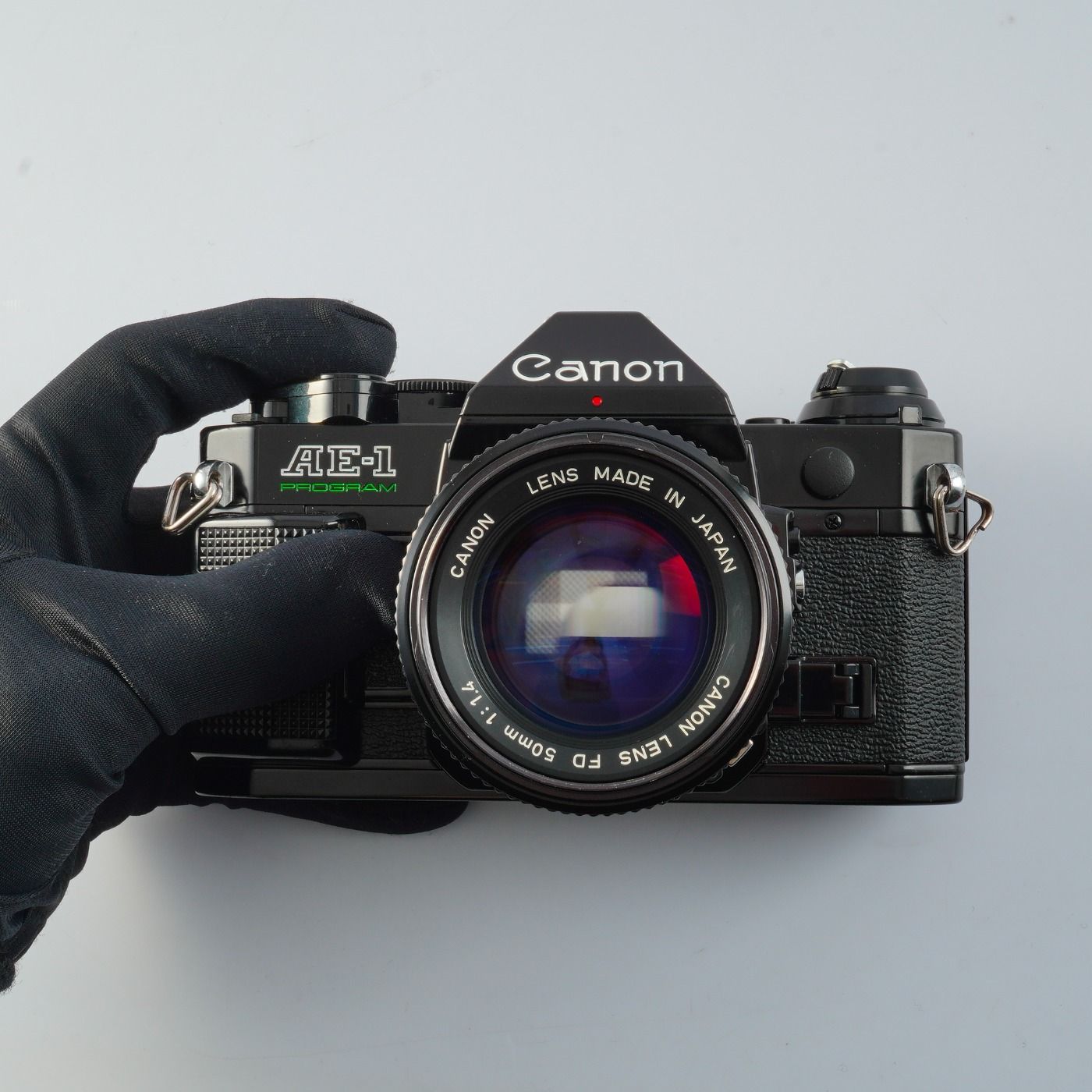 CLA'd】 Canon キヤノン AE-1 Program Black + New FD 50mm F/1.4 MF