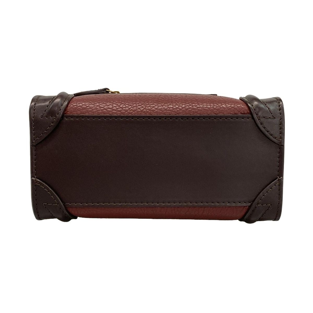 CELINE(セリーヌ) ハンドバッグ ラゲージナノショッパー ボルドー