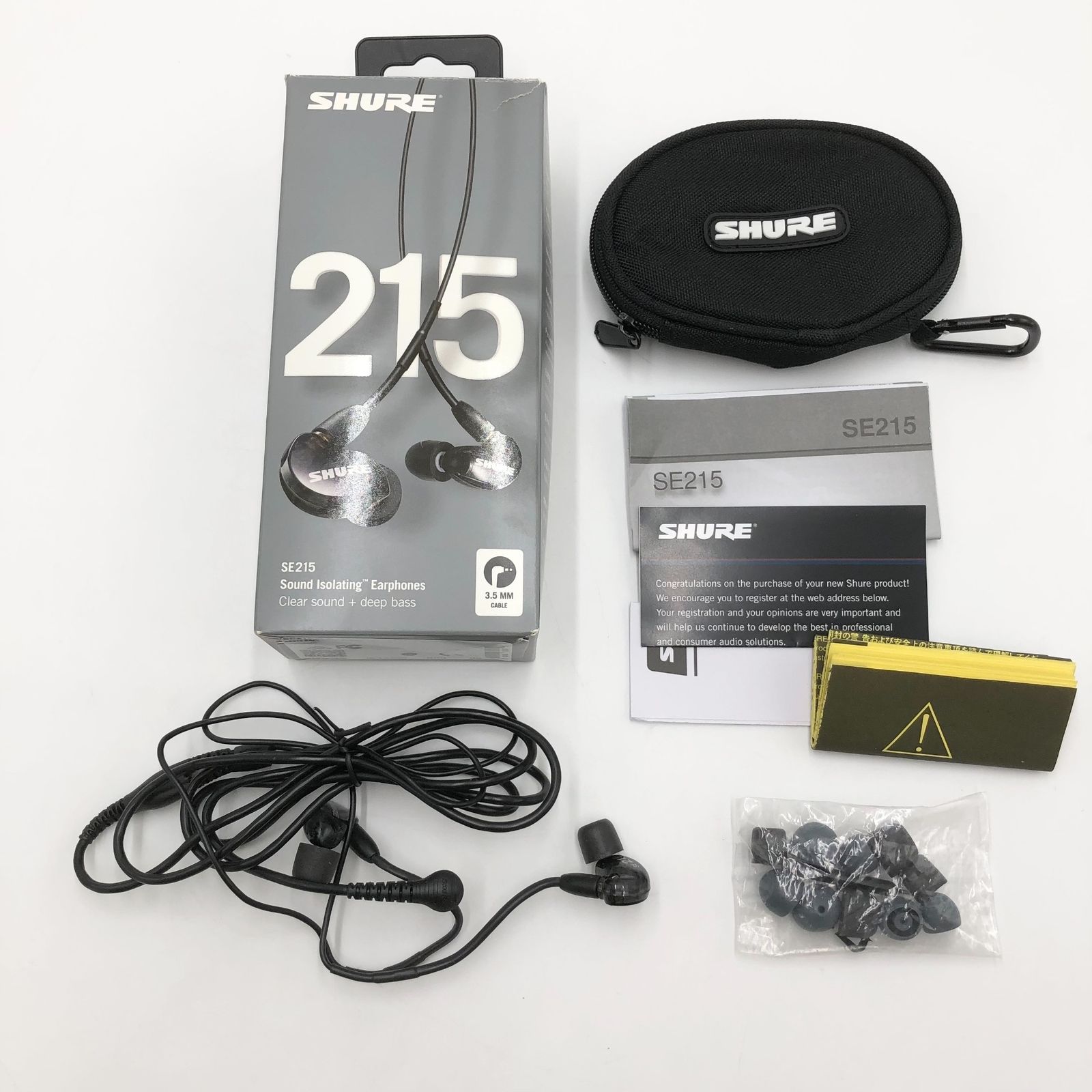VGP 殿堂入り金賞】SHURE シュア イヤホン 有線 SE215-K-A トランス 