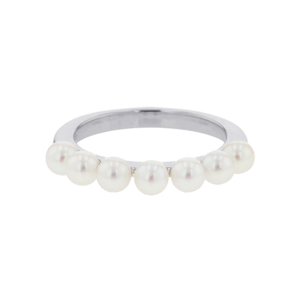 ミキモト リング あやこ真珠 パール K18WGホワイトゴールド サイズ約9