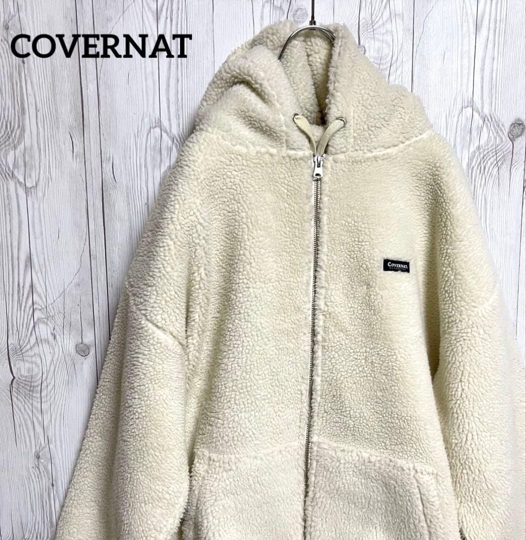 人気韓国ブランド】COVERNAT カバーナット フーディ ボアジップ