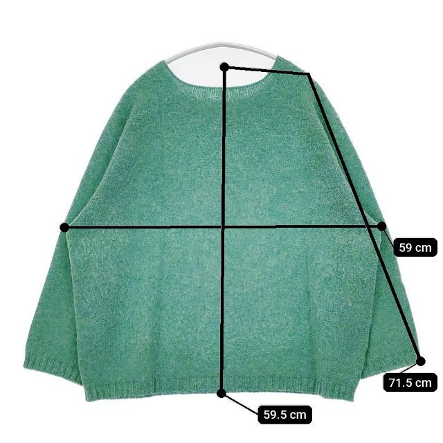 DANIELA GREGIS イタリア製 ウール クルーネック セーター ニット