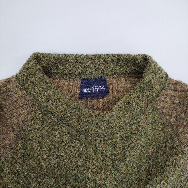 45R/45rpm シェットランドツイードニットのドレス 定価52800円 ウール