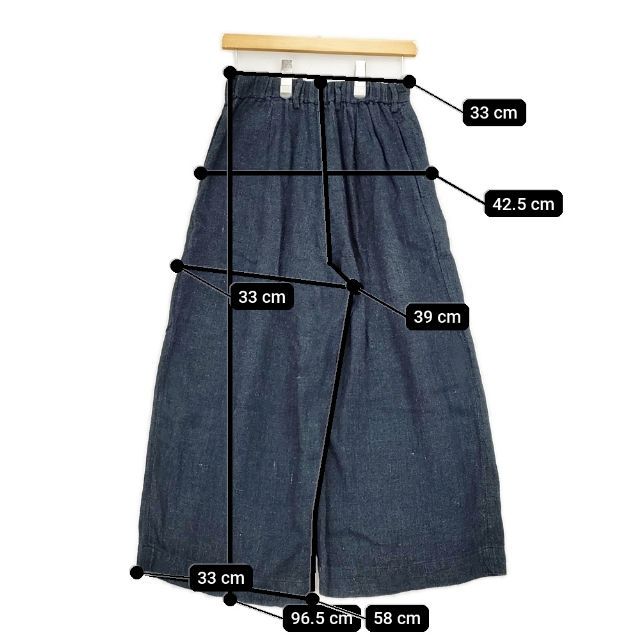 45R/45rpm インディゴリネンシルクツイードPANTS 定価47300円 パンツ