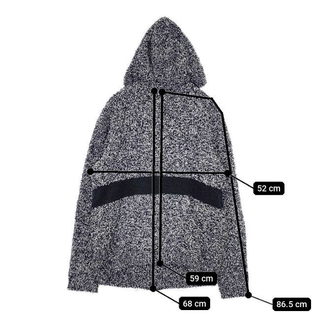 Ron Herman/BAREFOOT DREAMS ボアフリース パイル パーカー ネイビー