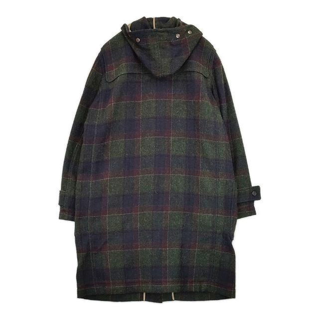 RALPH LAUREN チェック ウールアルパカ ダッフルコート グリーン