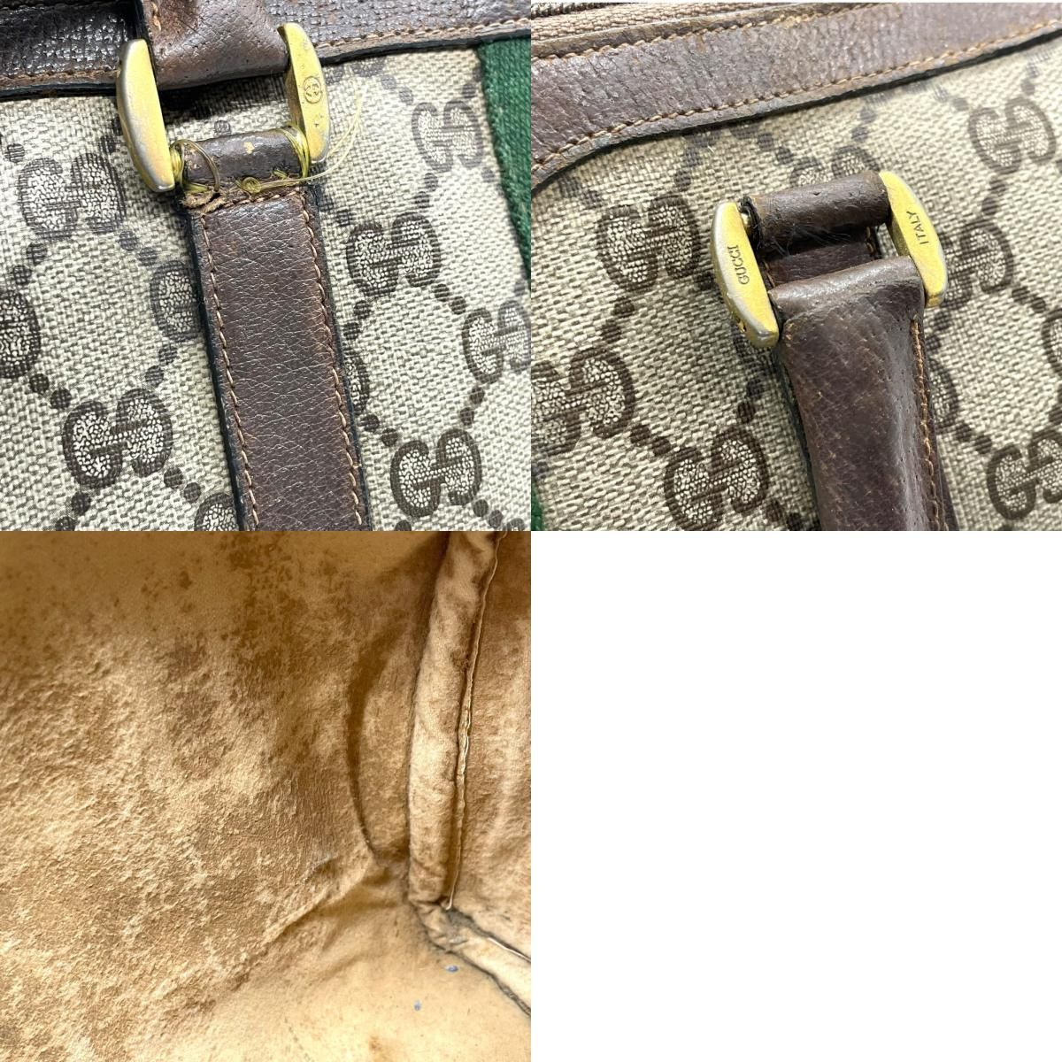 GUCCI グッチ ヴィンテージ GGスプリーム ミニボストン ハンドバッグ 