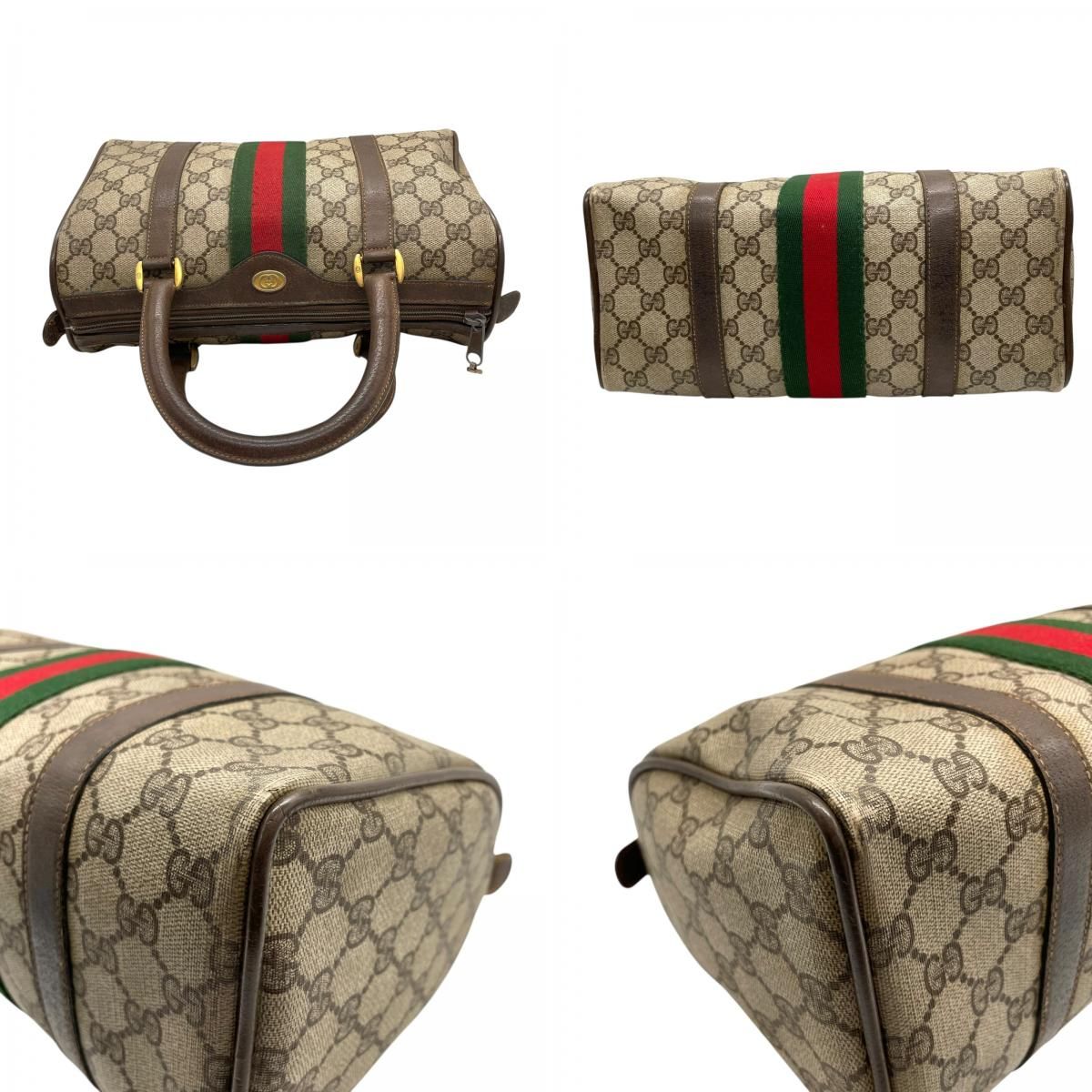 GUCCI グッチ ヴィンテージ GGスプリーム ミニボストン ハンドバッグ 
