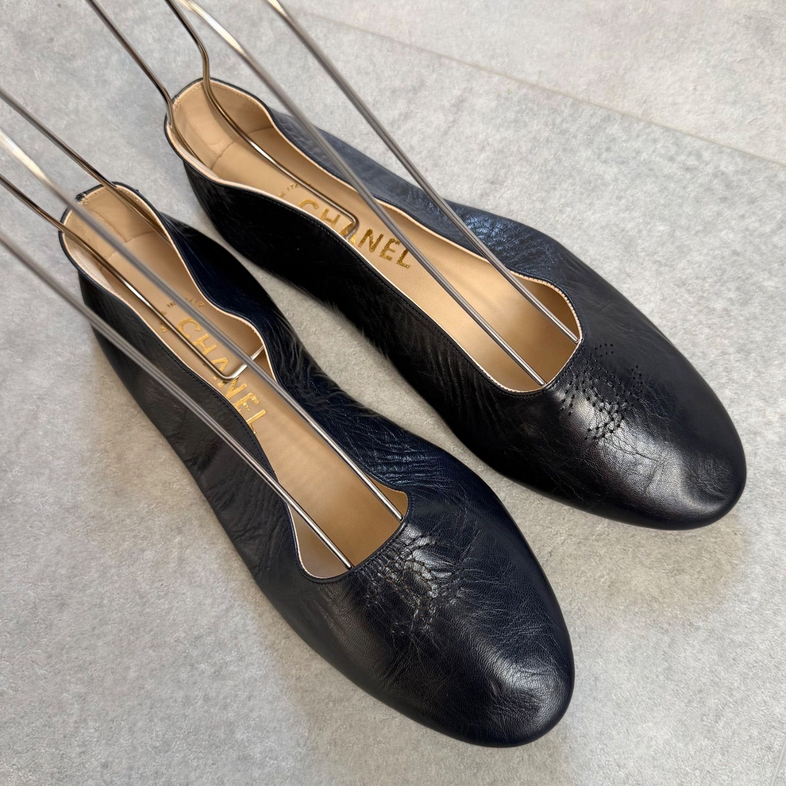 未使用 希少 CHANEL シャネル ココマーク バレエシューズ スリッパ