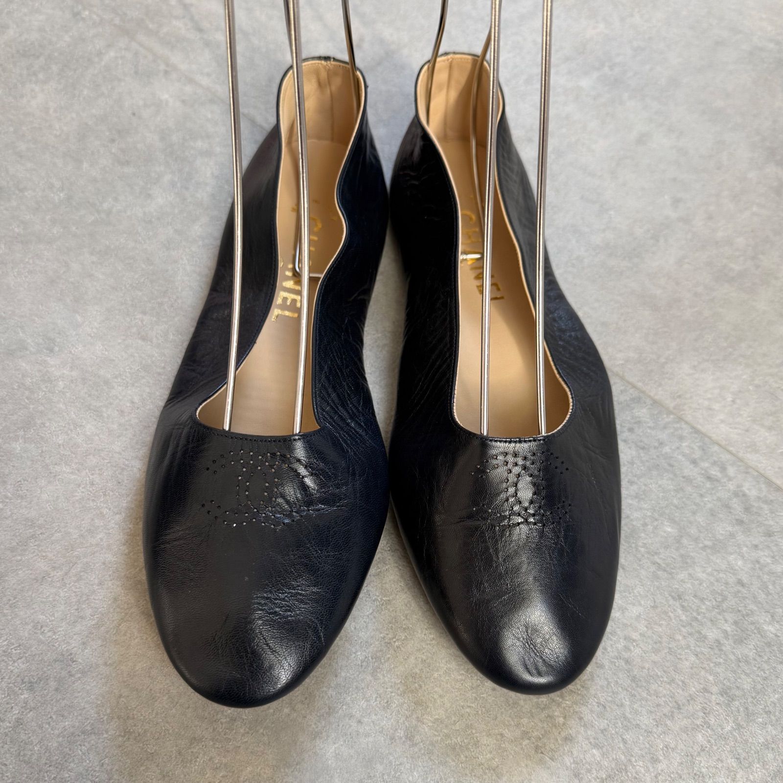 未使用 希少 CHANEL シャネル ココマーク バレエシューズ スリッパ