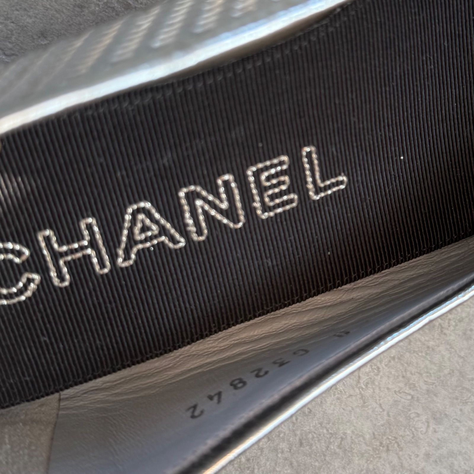CHANEL シャネル ココマーク リボンバレエシューズ フラットシューズ