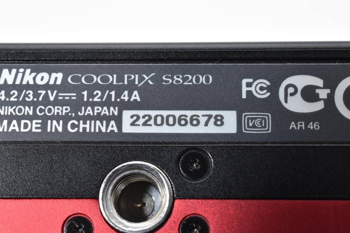 ☆ニコン Nikon COOLPIX S8200 レッド☆ Y942 #4202 - メルカリ