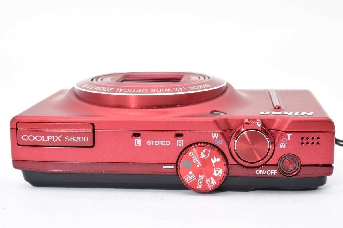 ☆ニコン Nikon COOLPIX S8200 レッド☆ Y942 #4202 - メルカリ