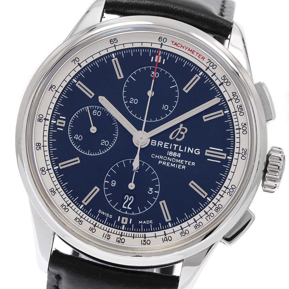 ブライトリング BREITLING A13315 プレミエ クロノグラフ デイト 自動巻き メンズ 箱 保証書付き_933813
