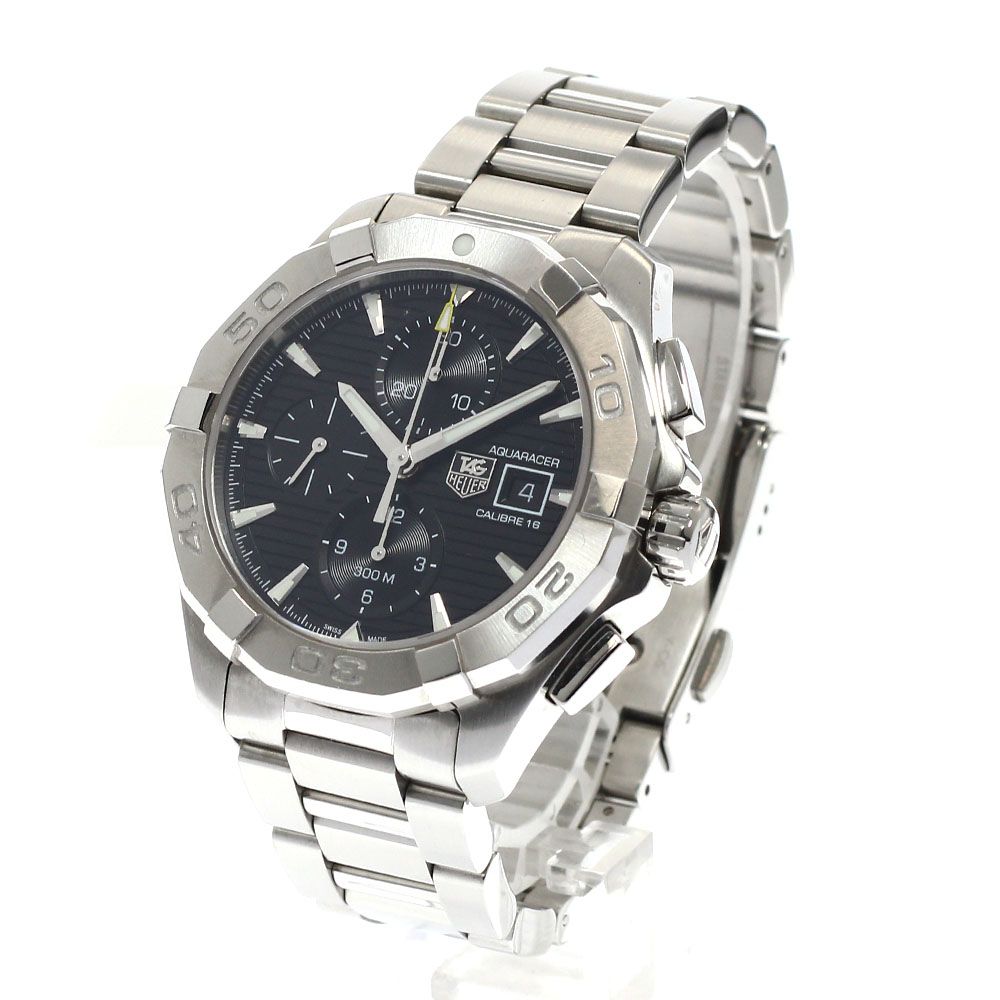  タグホイヤー TAG HEUER CAY2110 0 アクアレーサー キャリバー16 クロノグラフ 自動巻き メンズ 箱 保証書付き_940023 アウトドア風 自動巻き時計 腕時計(アナログ)