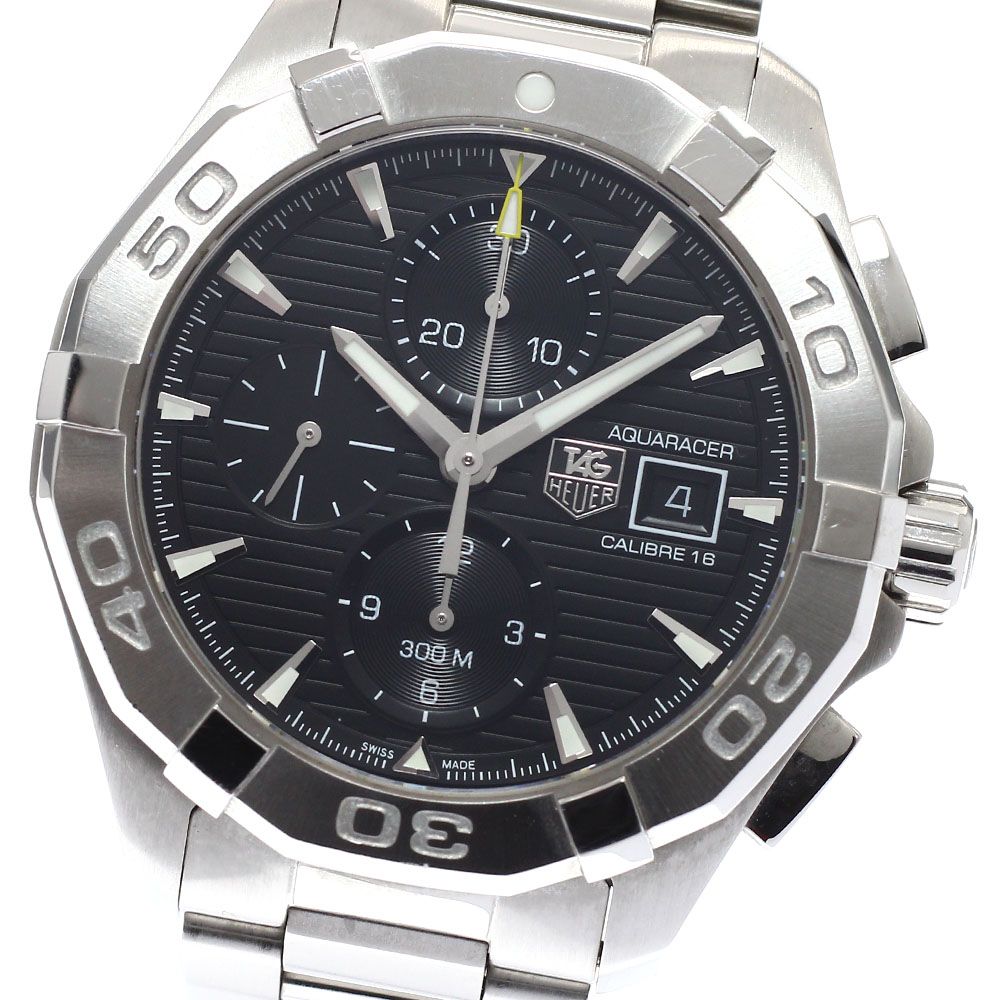 タグホイヤー TAG HEUER CAY2110 0 アクアレーサー キャリバー16 クロノグラフ 自動巻き メンズ 箱 保証書付き_940023