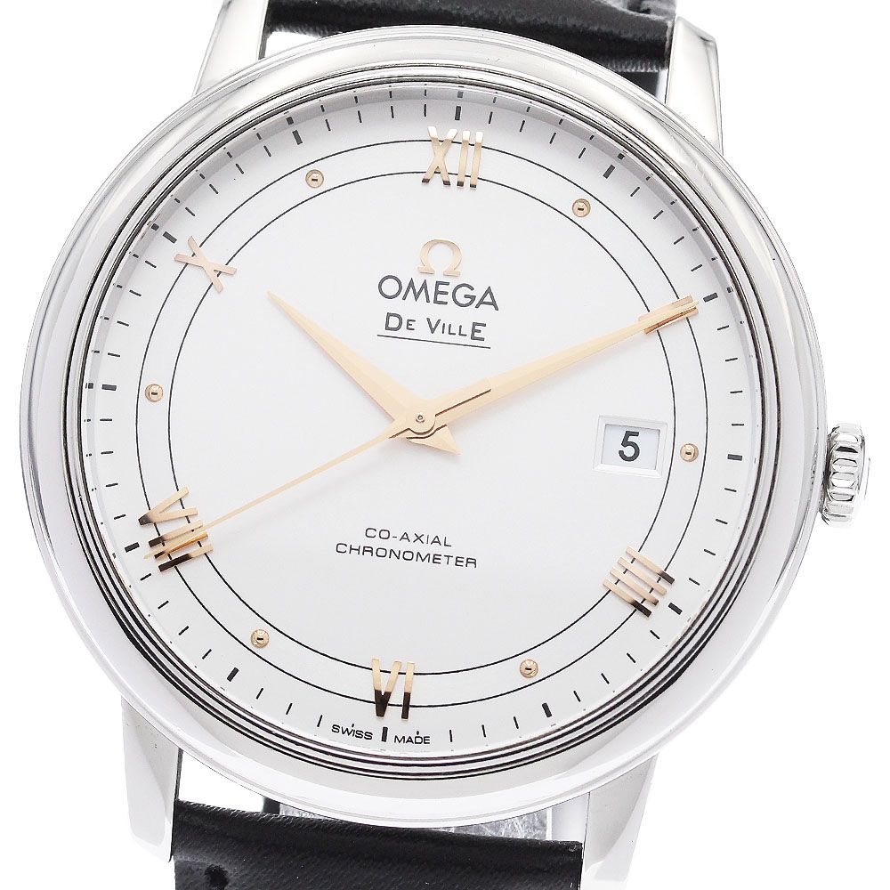 オメガ OMEGA 424 13 40 20 02 002 デビル プレステージ デイト コーアクシャル 自動巻き メンズ _938982