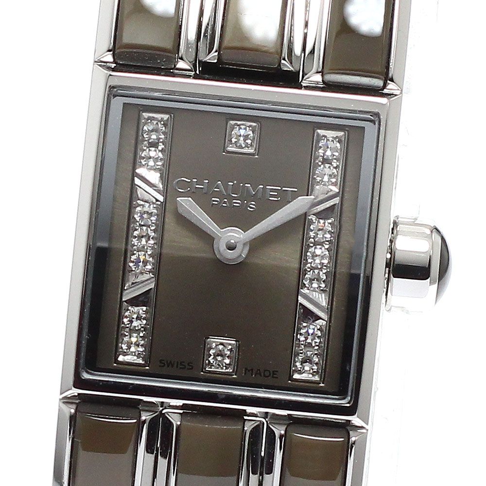 ショーメケイシス　限定品 ショーメ Chaumet ケイシス ルミエール クリスタル 16Pダイヤ クォーツ