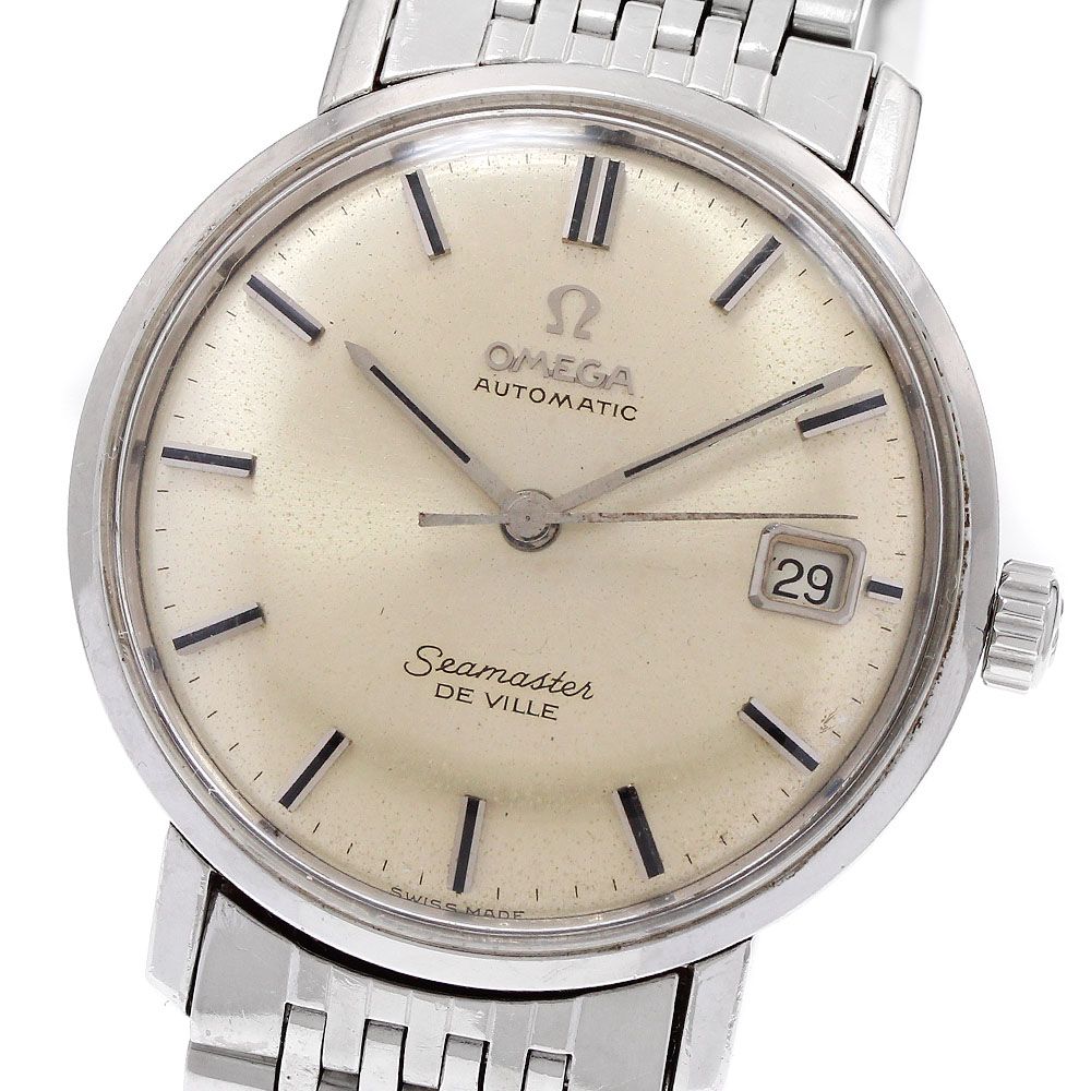 ベルト訳あり オメガ OMEGA シーマスターデビル ヴィンテージ デイト ラウンド 自動巻き メンズ _933684