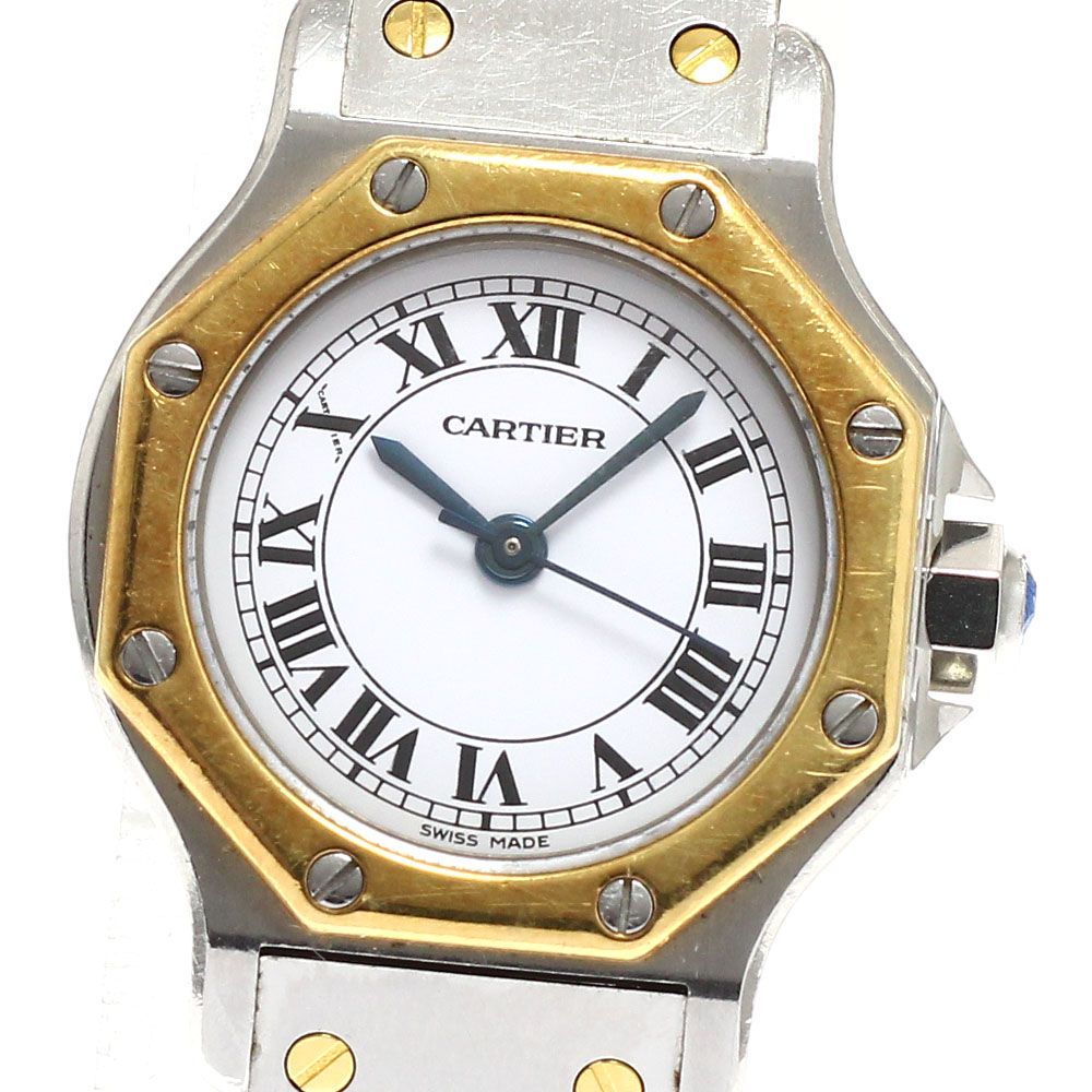 カルティエ トラベルクロック サントス 置時計 ジャンク カルティエ